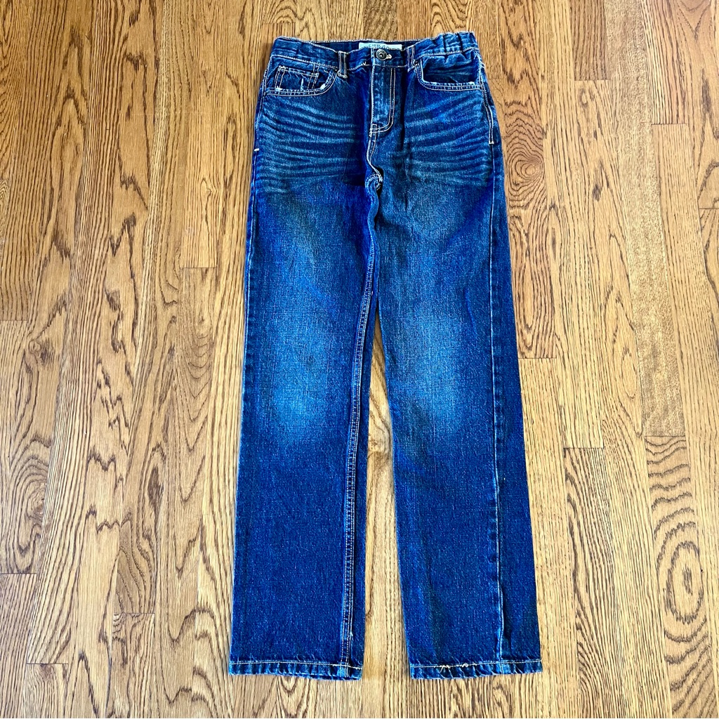 Cherokee Size 14 Skinny Fit Denim Blue Dark Wash Jeans Adjustable Waist